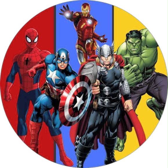 Avenger's & Spiderman theme cake